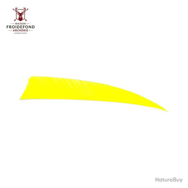 Plume Naturelle Shield 4" - Jaune fluo / Avalon / RW