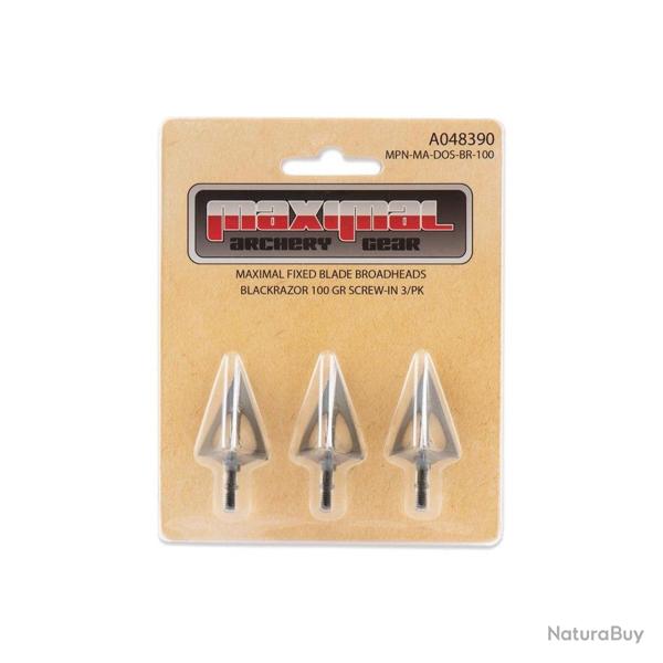 Pointes de chasse � lame fixe Blackrazor lot de 3- Maximal - 125 gr