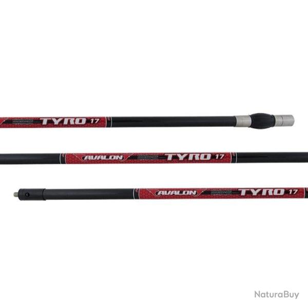 Stabilisateur centrale carbone TYRO 17 mm - Avalon - Rouge / 30"