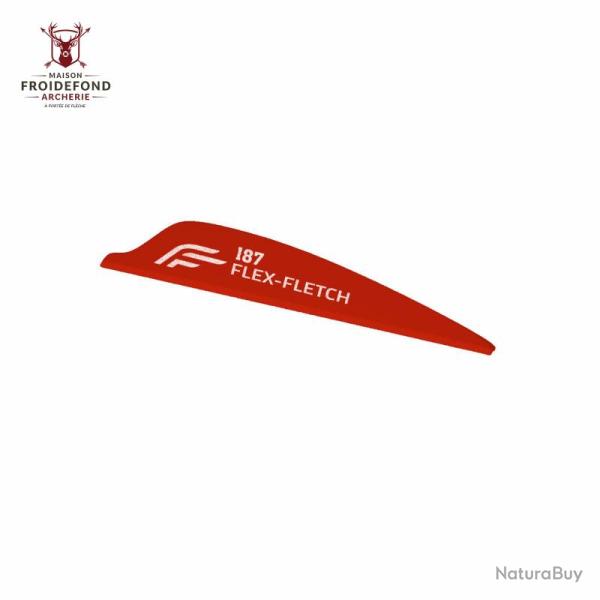 Vane FFP-187 Shield - Flex Fletch - Rouge