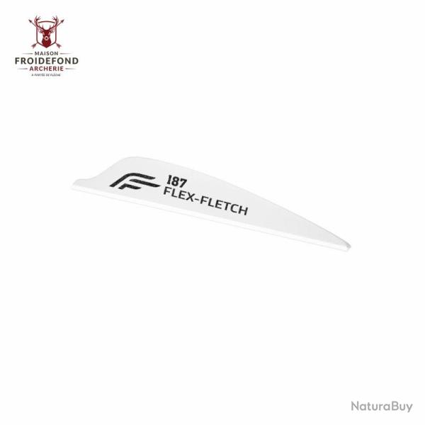 Vane FFP-187 Shield - Flex Fletch - Blanc