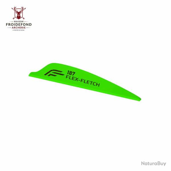 Vane FFP-187 Shield - Flex Fletch - Vert pomme