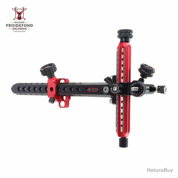 Viseur Align Pro Aluminium - Shocq - Rouge / Gaucher