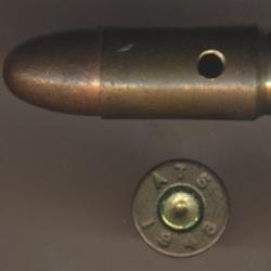 (14736) 9x19 Parabellum Neutra ATS 1948 en laiton pour Arm&eacute;e