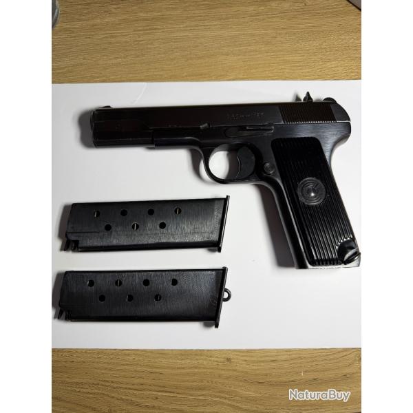 Rare, puissant et robuste Pistolet M57 TT33 Zastava Tokarev 7.62x25 mm
