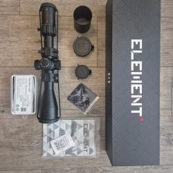Pack Lunette Element Optics HELIX 6-24x50 FFP + Colliers Fixation Rapide WestHunter QD-&Eacute;tat Vitrine-