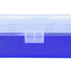 Bo&icirc;te de rangement Megaline transparent - Bleu / 243 / 50