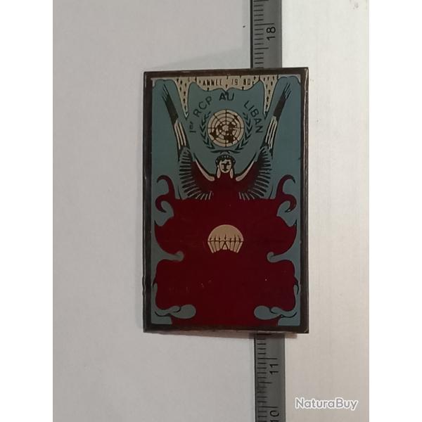 Insigne du 1er r�giment de chasseurs parachutistes (1er RCP) - Liban (1980) - Variante