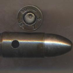 (14740) 9x19 Parabellum Neutra Balle noyau acier 08mE fabrication Allemande WW2