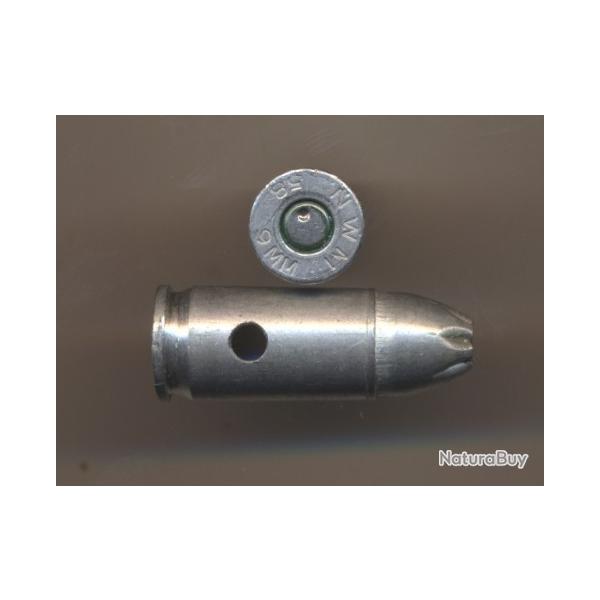 (14735) 9x19 Parabellum Neutra A BLANC Arm�e BATAVE