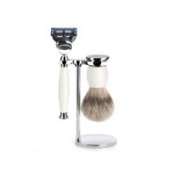 SET 3 P. Mulhe SOPHIST porcelaine fusion pur argente