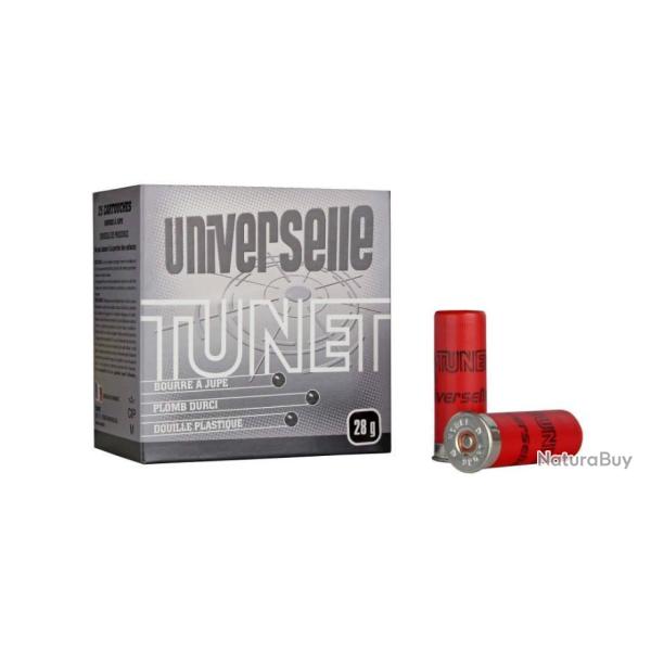 Cartouche pas ch�re Tunet Universelle cal.12 28g plomb 7 1/2 par 100