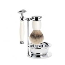 SET 4 P. Muhle SOPHIST porcelaine s&eacute;curit&eacute; pur argente