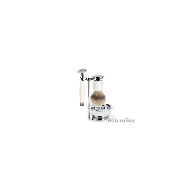 SET 4 P. Muhle SOPHIST porcelaine s�curit� pur argente