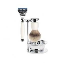 SET 4 P. Muhle SOPHIST Porcelaine fusion pur argente