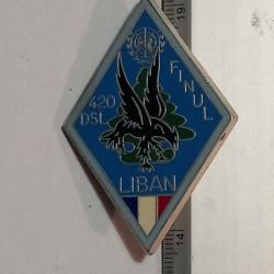 Insigne du 420&egrave;me d&eacute;tachement de soutien logistique (420&egrave;me DSL) - Liban