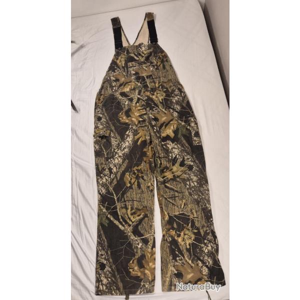 Salopette de chasse camouflage realtree, marque Mossy Oak, taille XXL