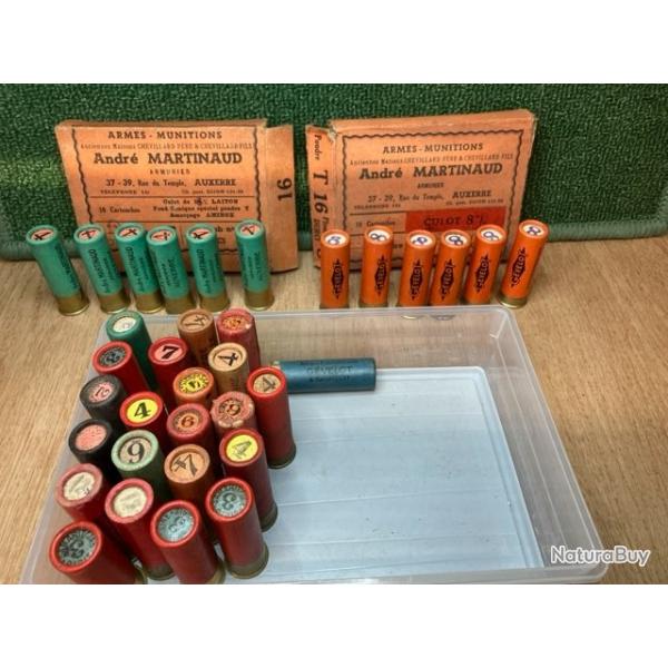LOT de 34 cartouches Cal.16, collector...