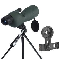 Longue Vue 25-75x60 BAK4 FMC &Eacute;tanche Tr&eacute;pied Adaptateur T&eacute;l&eacute;phone Observation Tir Nature Vert