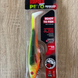 Leurre souple Rapala soft peto prerigged 16cm EXCLUSIF YELLOW BACK