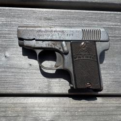 Pistolet type Ruby calibre 25 ACP / 6,35mm Browning - MISE A PRIX 1 EURO
