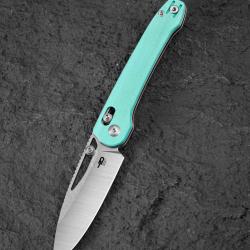Couteau Pliant Bestech Cobber Lame Acier 14C28N Manche G10 Blue Bar Lock BTKG68B