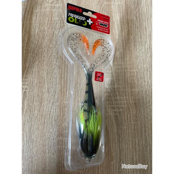 Leurre souple Rapala olio + mustache rig 20cm COLORI EXCLUSIF Ghost perch