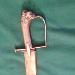 Sabre de Marine Am&eacute;ricain du dernier quart du XVIIIe si&egrave;cle