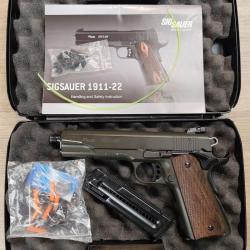 Pistolet SIG SAUER mod. 1911-22 - Cal .22 LR - 2 chargeurs, mallette (Occasion)
