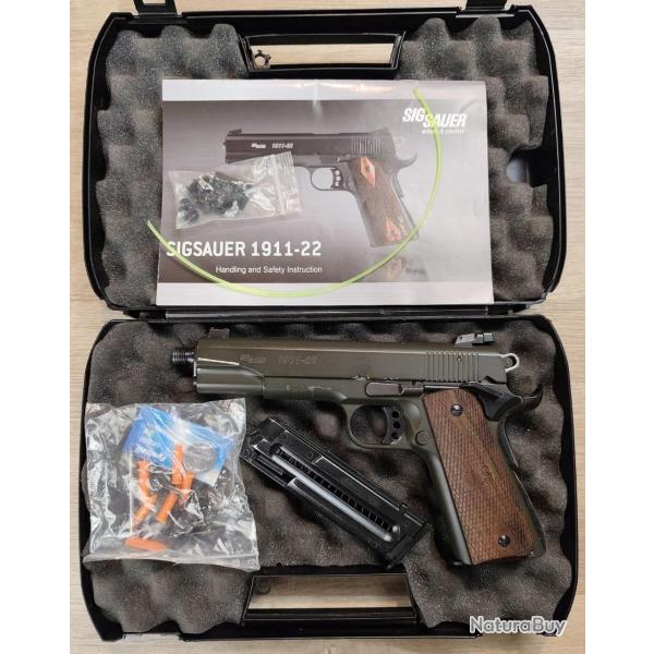 Pistolet SIG SAUER mod. 1911-22 - Cal .22 LR - 2 chargeurs, mallette (Occasion)