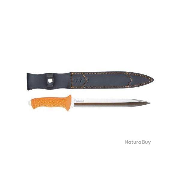 BROWNING DAGUE OMEGA COULEUR ORANGE - LAME FIXE
