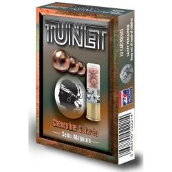 Chevrotine cuivr&eacute;e TUNET semi-magnum cal.12/70 16gr par 30