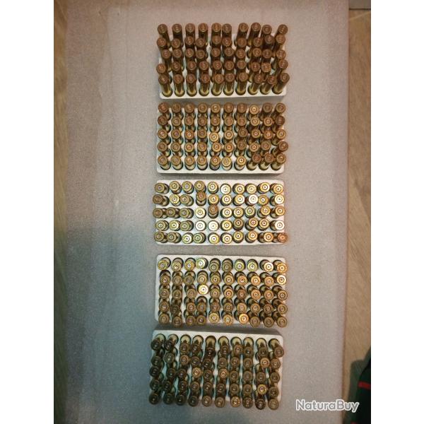 Lot de 250 douilles 222R RWS tir�es 1 X