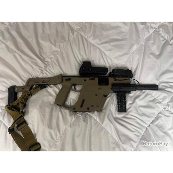 Vector kriss gbbr TAN + 3 chargeurs + sac