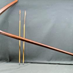 SUPERBE ET ANCIENNE ARBALETTE AFRICAINE ETHNIE FANG DU XIX&deg; SIECLE, POUR COLLECTION