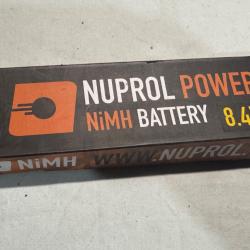 Batterie Airsoft Nuprol Power NiMH 8.4V 1600mAh - Neuve