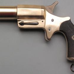 Beau pistolet lance-fus&eacute;es r&eacute;glementaire fran&ccedil;ais mod&egrave;le 14-18 - rare variante avec poign&eacute;e &agrave; busc