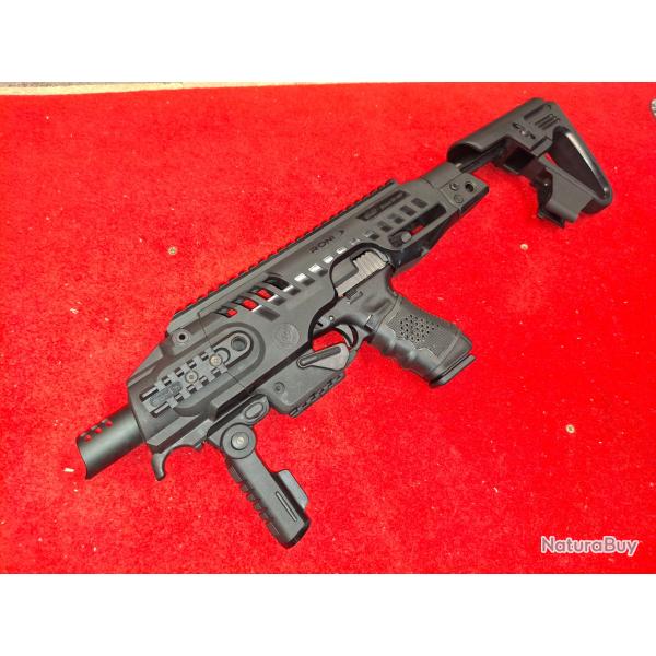 GLOCK 45 GEN 5 FS NEUF CAL. 9X19 EN PACK AVEC KIT DE CONVERSION RONI GEN 1