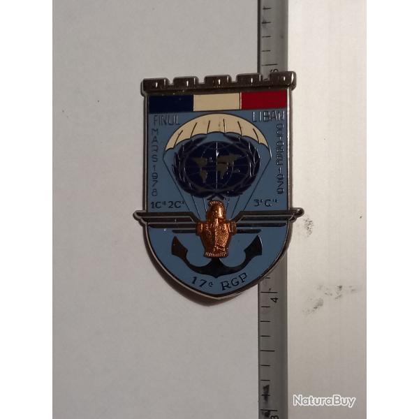 Insigne des 1�re, 2�me et 3�me compagnies du 17�me RGP - Liban (1978-1979) - maticul�