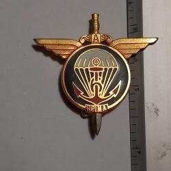 Insigne du 6&egrave;me r&eacute;giment parachutiste d'infanterie de marine (6&egrave;me RPIMa) - Drago - Dos lisse