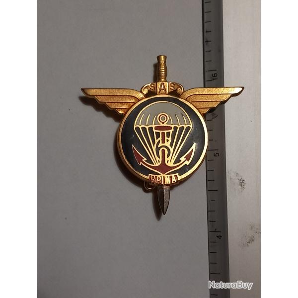 Insigne du 6�me r�giment parachutiste d'infanterie de marine (6�me RPIMa) - Drago - Dos lisse