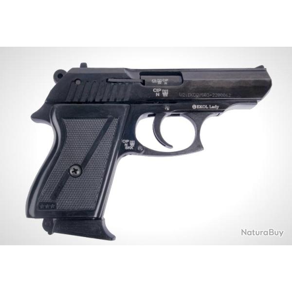 PISTOLET EKOL LADY NOIR 9MM PA