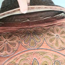 Uniforme - FR444240.a Sabretache (choukkara) officier second Empire, cuir marron
