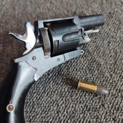 Tr&egrave;s joli r&eacute;volver Li&eacute;gois Bulldog calibre 320 5 coups bronzage noir bleut&eacute; d'origine ELG avant 1893