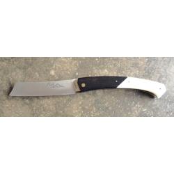 COUTEAU REGIONAL  " FUJI TEYMEN " BI MATIERE NEUF ETAT VITRINE + ETUI CUIR ARTISAN OFFERT