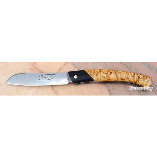 COUTEAU REGIONAL  " TEYMEN " BI MATIERE PIECE UNIQUE  NEUF ETAT VITRINE + ETUI CUIR OFFERT