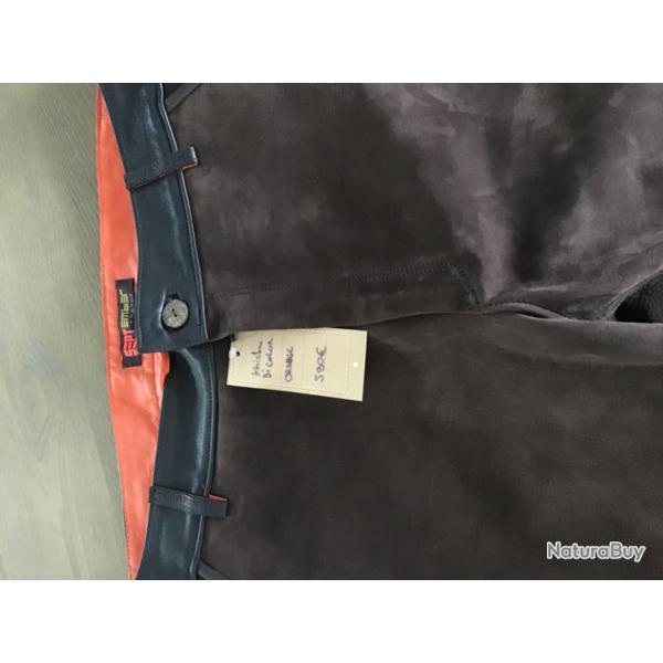 Pantalon knicker cuir