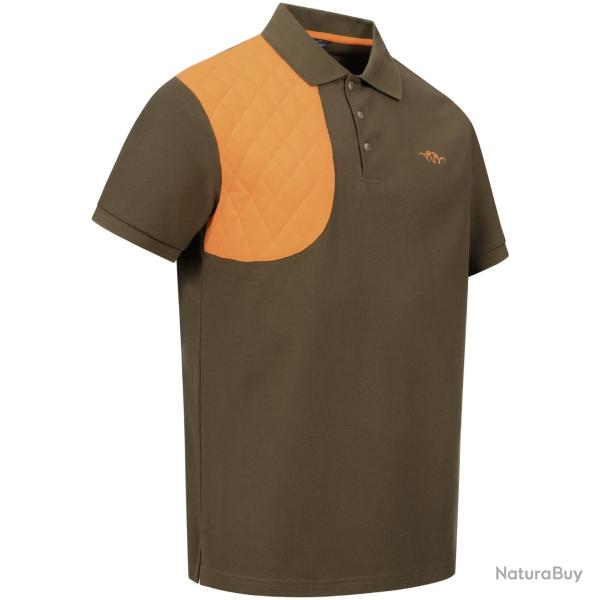 POLO BLASER HOMME SHOOTING PATCH MARRON / ORANGE