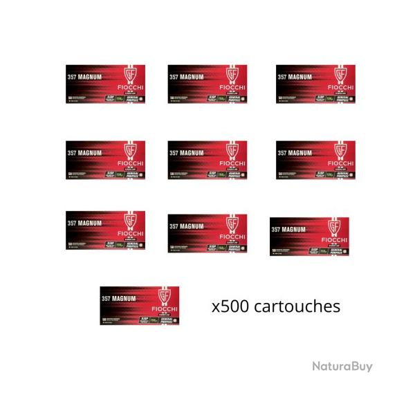 Cartouches FIOCCHI cal.357mag sjsp 158gr par 500