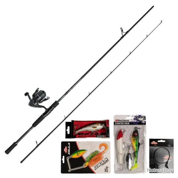 Combo Spinning Abu Garcia Fast Attack Pro 2m30 Brochet 80cm 5.2:1 3000 20 - 50g